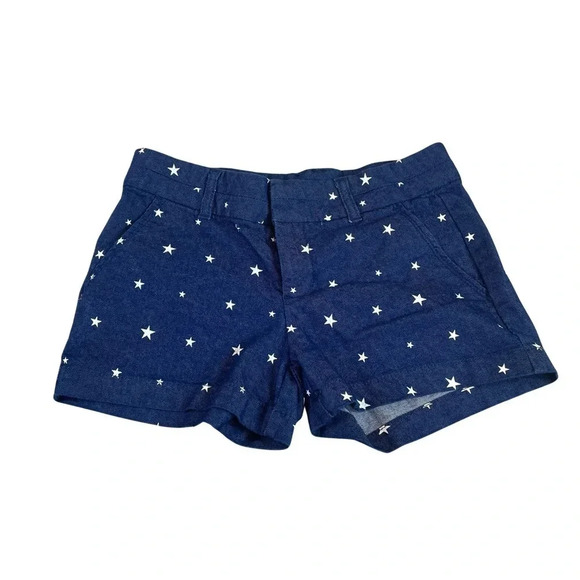 Harper Pants - Harper Denim Shorts with Star Pattern • Size XS